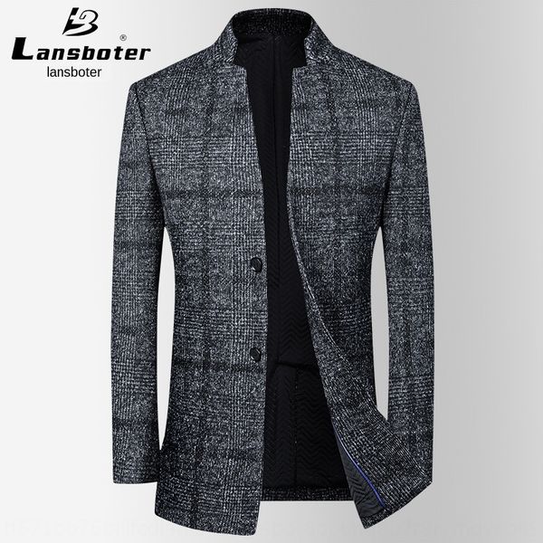 men's slim mid-length scarf woolen coat windbreaker men's thickened plaid scarf wool windbreaker wool woolen coat, Black
men's slim mid-length scarf woolen coat windbreaker men's thickened plaid scarf wool windbreaker wool woolen coat, Black