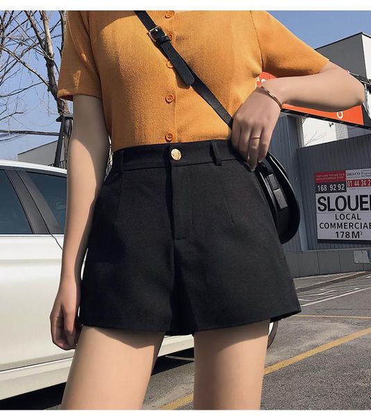 4 sizes casual loose basic high waist fashion slim a-line college wind 2020 summer spring female women shorts, White;black
4 sizes casual loose basic high waist fashion slim a-line college wind 2020 summer spring female women shorts, White;black