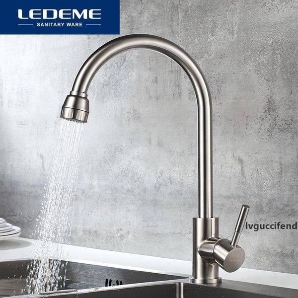 ledeme kitchen faucets mixer tap with ceramic crane stainless steel kitchen sink tap water mixers cold and water l74205 t200424
ledeme kitchen faucets mixer tap with ceramic crane stainless steel kitchen sink tap water mixers cold and water l74205 t200424