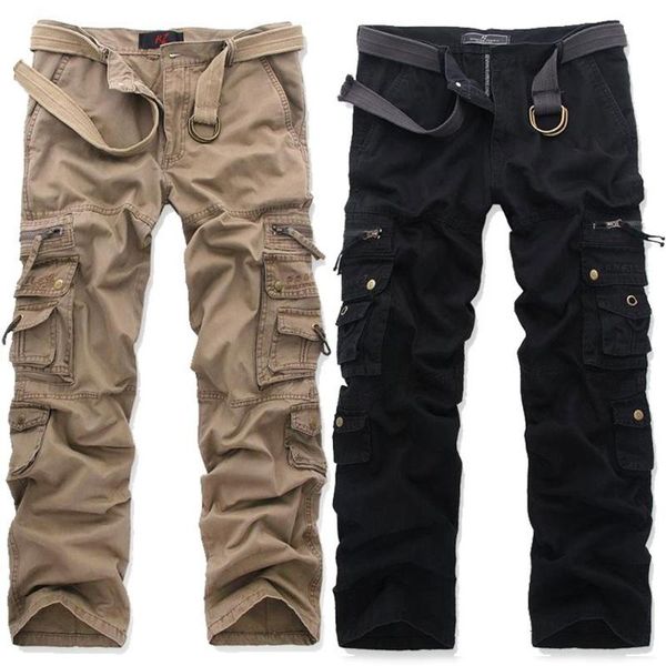 mens army cargo cotton pants outdoor trousers loose trendy solid camouflage new pockets 5colors plus size, Black
mens army cargo cotton pants outdoor trousers loose trendy solid camouflage new pockets 5colors plus size, Black