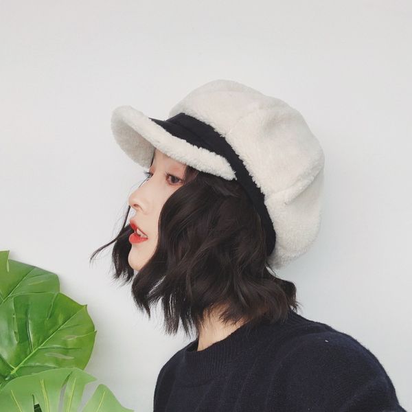 female sky chic warm lamb velvet beret korean style beret octagonal hat soft girl student octagonal hat all-match cap, Blue;gray
female sky chic warm lamb velvet beret korean style beret octagonal hat soft girl student octagonal hat all-match cap, Blue;gray