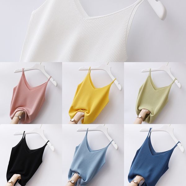 ice silk knitted camisole women's summer 2020 vest t-shirt vest new v-neck slim korean style sleeveless t-shirt women's fashion, Camo
ice silk knitted camisole women's summer 2020 vest t-shirt vest new v-neck slim korean style sleeveless t-shirt women's fashion, Camo
