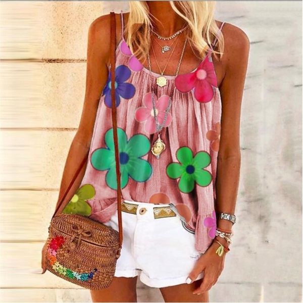 2020 women's summer flower printed loose camisole 2020 women's vest vest summer flower printed loose camisole top, Camo
2020 women's summer flower printed loose camisole 2020 women's vest vest summer flower printed loose camisole top, Camo
