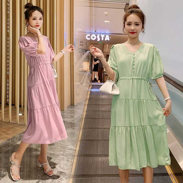 238# maternity clothes summer v neck chiffon short sleeve loose stylish slimming dress for pregnant women mom dress, White
238# maternity clothes summer v neck chiffon short sleeve loose stylish slimming dress for pregnant women mom dress, White