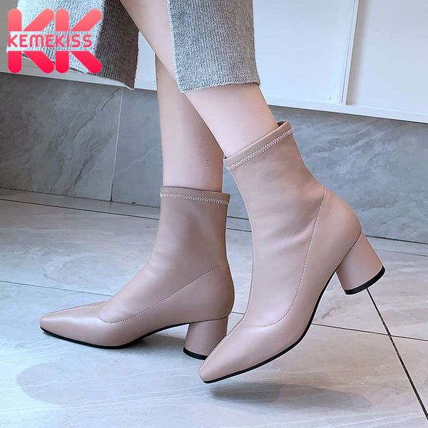 kemekiss new woman high heel boots strange heel pointed toe woman winter shoes elegant fashion ankle boots size 34-39, Black
kemekiss new woman high heel boots strange heel pointed toe woman winter shoes elegant fashion ankle boots size 34-39, Black
