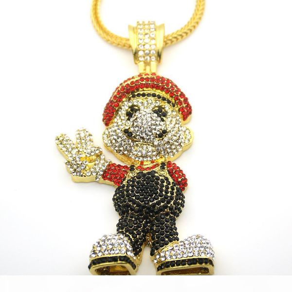very large size 36inch franco chain cartoon game pendant hip hop necklace jewelry bling bling gift punk style for women men, Silver
very large size 36inch franco chain cartoon game pendant hip hop necklace jewelry bling bling gift punk style for women men, Silver