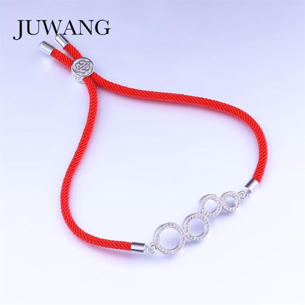juwang silver color lucky four circle charm bracelet for woman girl red /black rope cubic zircon bracelet jewelry wholesale, Red;blue
juwang silver color lucky four circle charm bracelet for woman girl red /black rope cubic zircon bracelet jewelry wholesale, Red;blue