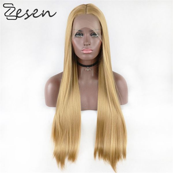 zesen synthetic lace front wig gold yellow color straight wavy heat resistant fiber hair middle parting for women girls wig, Black
zesen synthetic lace front wig gold yellow color straight wavy heat resistant fiber hair middle parting for women girls wig, Black