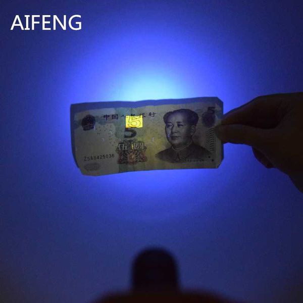 Aifeng Professional 365nm Uv Led Battery For Marker Checker Detection Uv 365nm Touch Voilet Purple Light Lamp