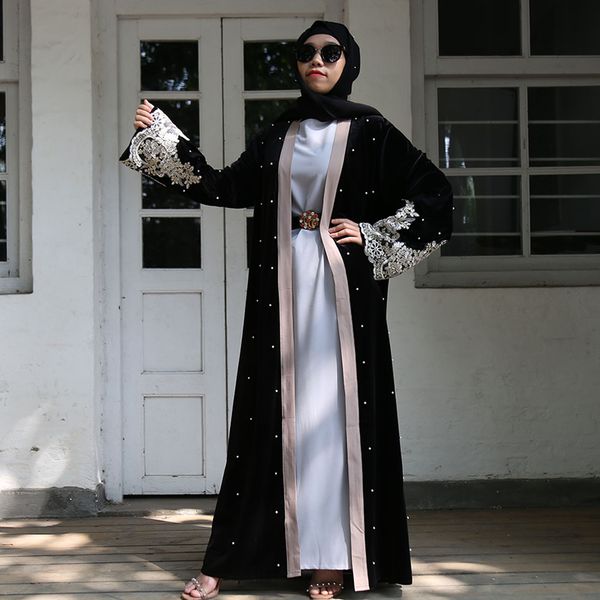 black lace velvet abaya kimono cardigan dubai hijab muslim dress women turkish islam clothing kaftan abayas caftan robe kleding
black lace velvet abaya kimono cardigan dubai hijab muslim dress women turkish islam clothing kaftan abayas caftan robe kleding