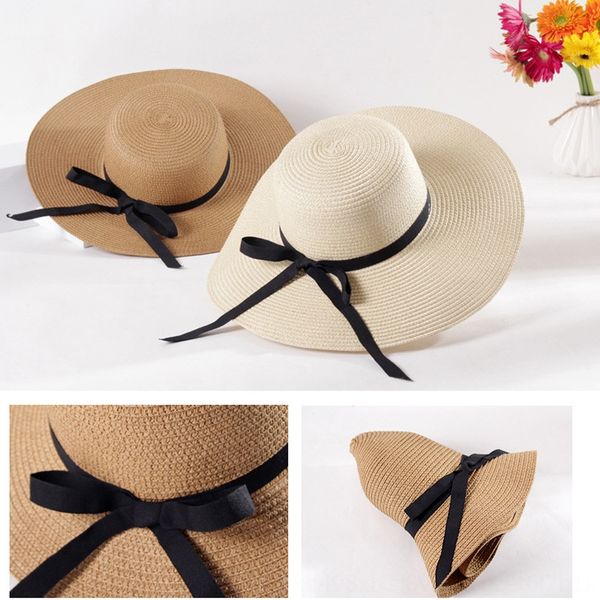 2020 women's new beach sunshade foldable beach travel straw korean style sun straw hat large hat, Blue;gray
2020 women's new beach sunshade foldable beach travel straw korean style sun straw hat large hat, Blue;gray