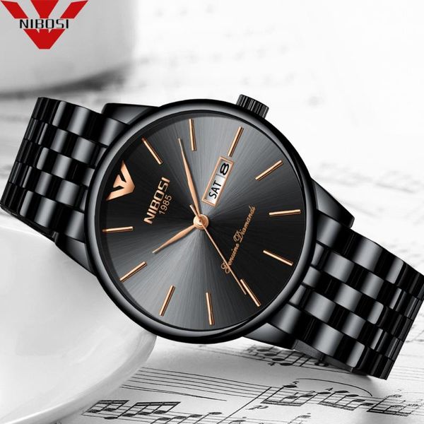 nibosi mens watches stainless steel business watch men waterproof analog quartz wristwatch relogio masculino, Slivery;brown
nibosi mens watches stainless steel business watch men waterproof analog quartz wristwatch relogio masculino, Slivery;brown