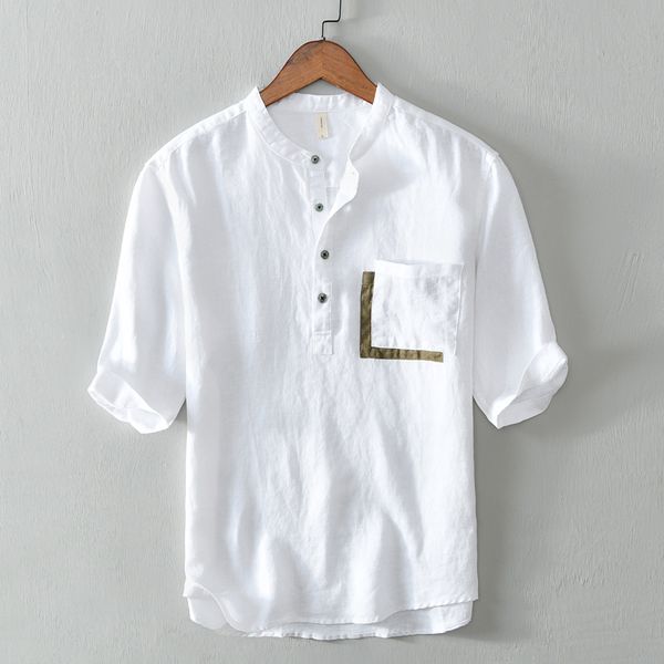 men's casual shirts suehaiwe's brand italy pure linen shirt men stand collar short sleeve for causal solid white mens comfortable, White;black
men's casual shirts suehaiwe's brand italy pure linen shirt men stand collar short sleeve for causal solid white mens comfortable, White;black