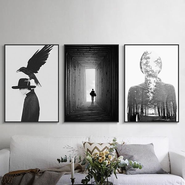 Nordic Black White Abstract Figures Canvas Painting Wall Art Picture for Living Room Art Poster Decoration Picture Morden Art
Nordic Black White Abstract Figures Canvas Painting Wall Art Picture for Living Room Art Poster Decoration Picture Morden Art