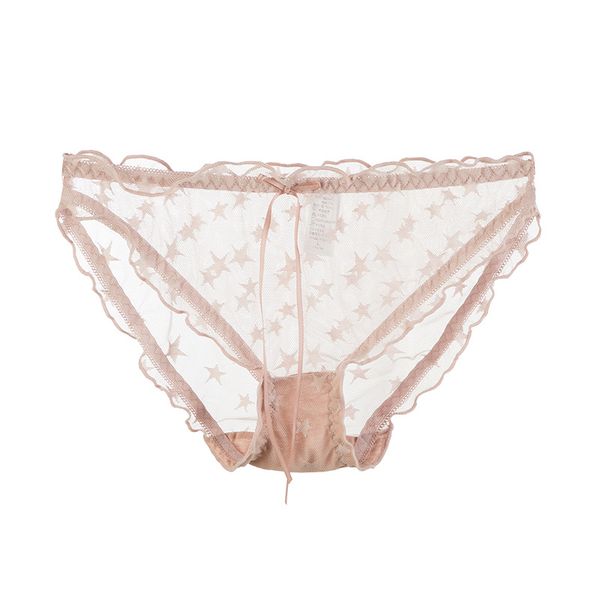 new women lace underwear mesh brief transparent girl panties stars printed stringy selvedg panty cotton crotch lingerie, Black;pink
new women lace underwear mesh brief transparent girl panties stars printed stringy selvedg panty cotton crotch lingerie, Black;pink