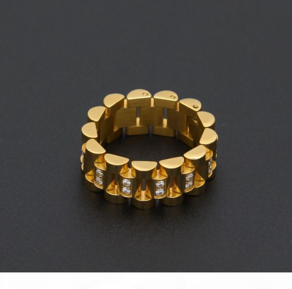 e stainless steel czwatch chain ring adjustment size gold steel color hip hop fashion charm 8 -12 gold ring, Golden;silver
e stainless steel czwatch chain ring adjustment size gold steel color hip hop fashion charm 8 -12 gold ring, Golden;silver