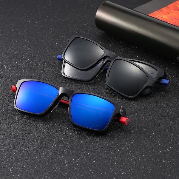 2020 outdoor sports myopia new sun five-piece clip four-color glasses optional frame myopia glasses frame outdoor sports, Silver
2020 outdoor sports myopia new sun five-piece clip four-color glasses optional frame myopia glasses frame outdoor sports, Silver