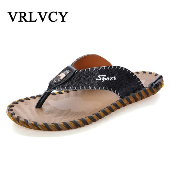 2020 new leather cow outdoor leisure slippers cool summer fashion men's shoes slippers beach comfortable wild, Black
2020 new leather cow outdoor leisure slippers cool summer fashion men's shoes slippers beach comfortable wild, Black