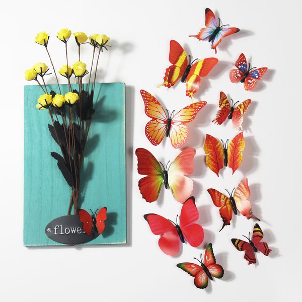 12pcs/set 3d wall stickers butterflies wall decor for kids room art decals diy multicolor home decoration
12pcs/set 3d wall stickers butterflies wall decor for kids room art decals diy multicolor home decoration