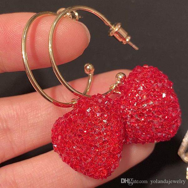 fashion women earrings for party wedding yellow gold plated red crystal heart earrings for girls women nice gift, Golden;silver
fashion women earrings for party wedding yellow gold plated red crystal heart earrings for girls women nice gift, Golden;silver