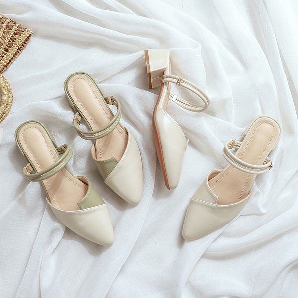 sandals women 2020 summer new style shoes chunky heel mixed colors shallow mouth pointed toe women fashion shoes, Black
sandals women 2020 summer new style shoes chunky heel mixed colors shallow mouth pointed toe women fashion shoes, Black