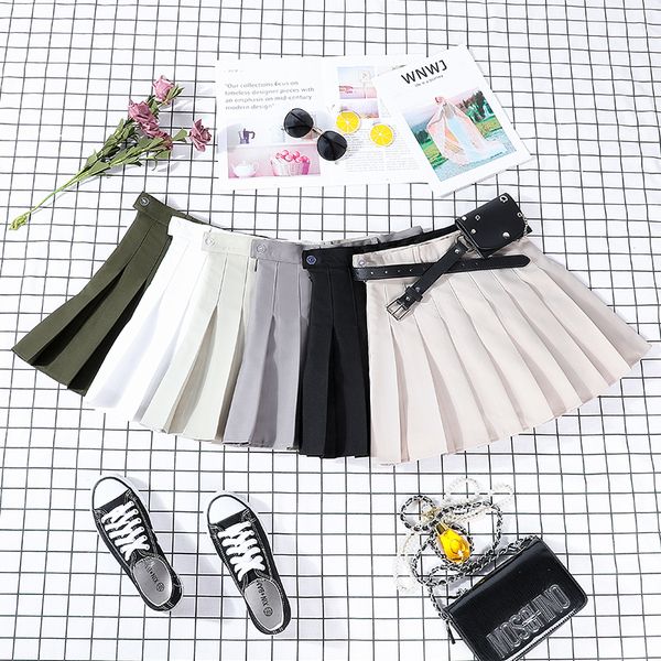 blackday new hip-hop womens harajuku pleated skirt gothic black high waist mini skirts cute girls punk a line short skirt with belt
blackday new hip-hop womens harajuku pleated skirt gothic black high waist mini skirts cute girls punk a line short skirt with belt