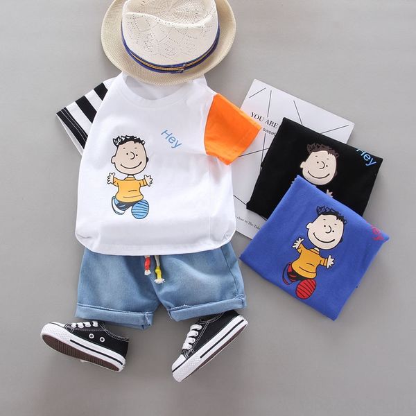 u5gmn boy handsome new t- t-shirt wear children's casual color matching round collar shirt short-sleeved shorts children's suit tw
u5gmn boy handsome new t- t-shirt wear children's casual color matching round collar shirt short-sleeved shorts children's suit tw