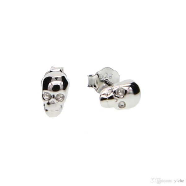 925 sterling silver cute 4*7mm delicate mini small tiny skull studs polished girl women jewelry earring 925, Golden;silver
925 sterling silver cute 4*7mm delicate mini small tiny skull studs polished girl women jewelry earring 925, Golden;silver