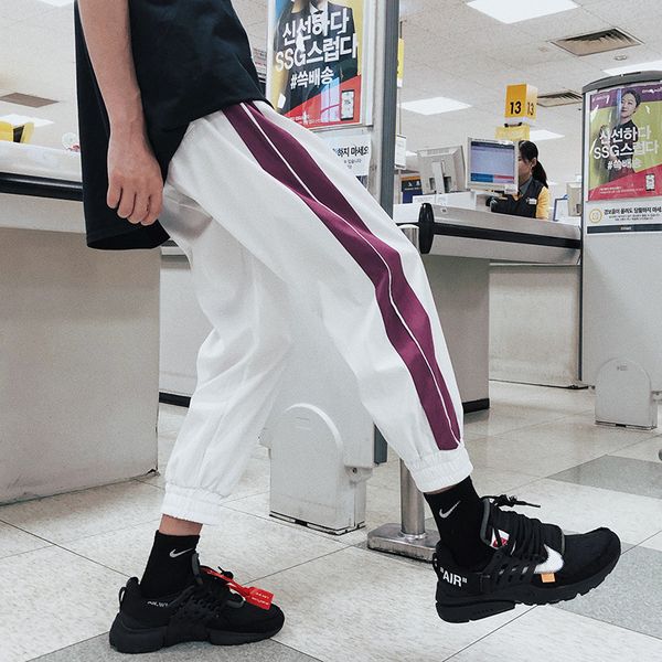 men's pants striped patchwork harem mens 2021 hip hop printed color block casual joggers sweatpants trousers male streetwear, Black
men's pants striped patchwork harem mens 2021 hip hop printed color block casual joggers sweatpants trousers male streetwear, Black