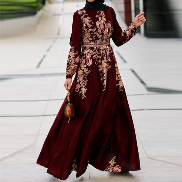 middle east retro printing temperament long skirt saudi arabia dress muslim ramadan women dress israel turkey islamic women robe, Red
middle east retro printing temperament long skirt saudi arabia dress muslim ramadan women dress israel turkey islamic women robe, Red