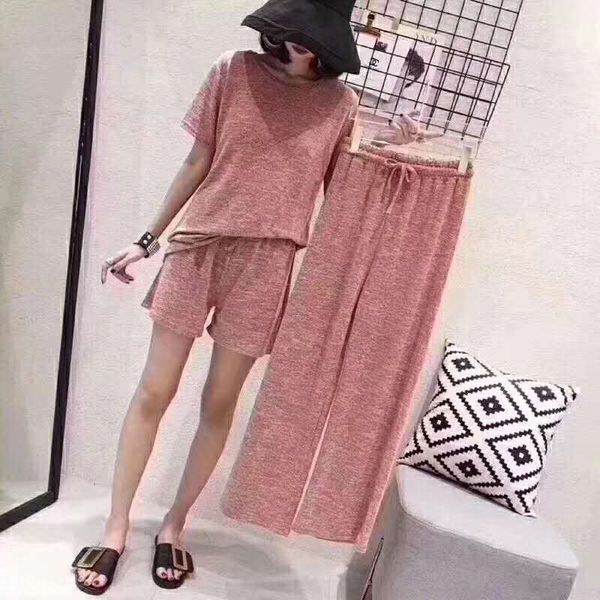 super value factory goods lazy three-piece set women's pajamas loose comfortable breathable slimming casual suit pajamas, Black
super value factory goods lazy three-piece set women's pajamas loose comfortable breathable slimming casual suit pajamas, Black