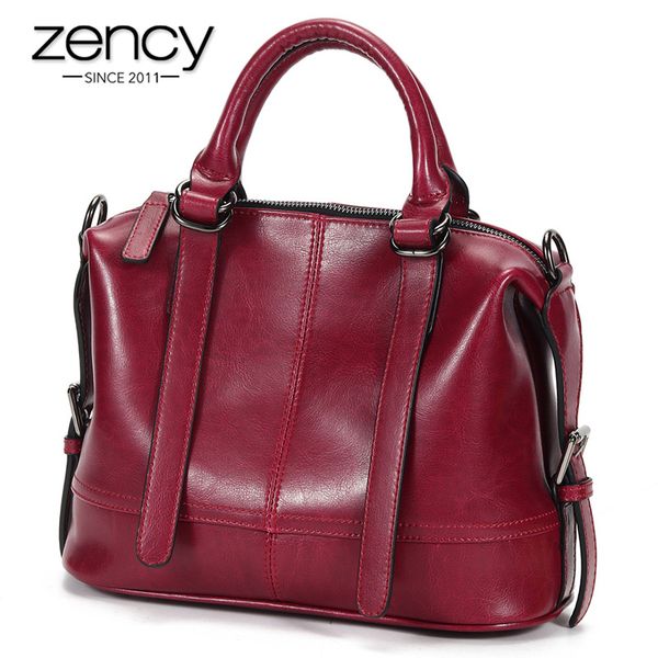zency new fashion 100% genuine leather elegant women handbag lady messenger bag black brown female tote bags
zency new fashion 100% genuine leather elegant women handbag lady messenger bag black brown female tote bags