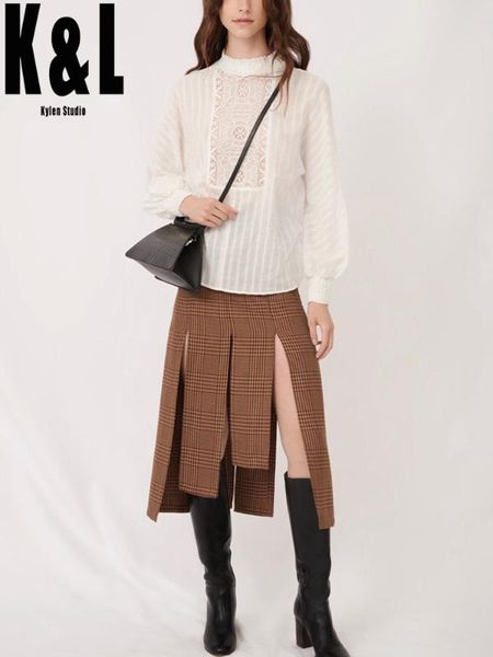 k&l kylen french vintage casual lace crocheted blouse women 2020 autumn bat sleeve fold stand collar hollow knit shirt, White
k&l kylen french vintage casual lace crocheted blouse women 2020 autumn bat sleeve fold stand collar hollow knit shirt, White