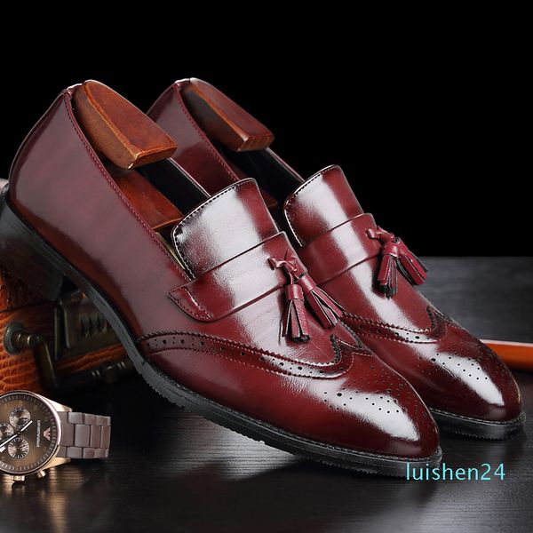 gentleman's shoes new men's business casual leather shoes fashion bullock men oxfords tassel l14, Black
gentleman's shoes new men's business casual leather shoes fashion bullock men oxfords tassel l14, Black