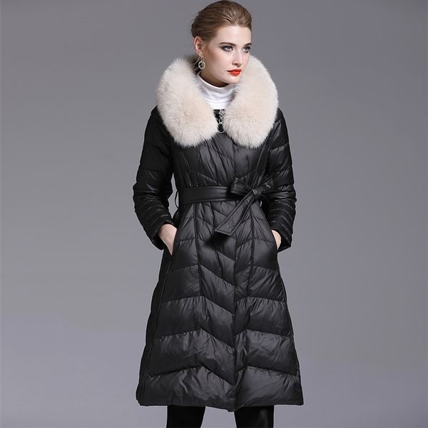 isamanlin female temperament fox fur collar 90 white duck thickened coat mid-length fashion down jacket coat down jacket 329, Black
isamanlin female temperament fox fur collar 90 white duck thickened coat mid-length fashion down jacket coat down jacket 329, Black