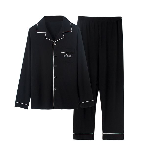 men's sleepwear black men autumn&winter pure cotton pajama suit long sleeve simple soild loose home plus size pajamas set xxl xxxl 4xl, Black;brown
men's sleepwear black men autumn&winter pure cotton pajama suit long sleeve simple soild loose home plus size pajamas set xxl xxxl 4xl, Black;brown