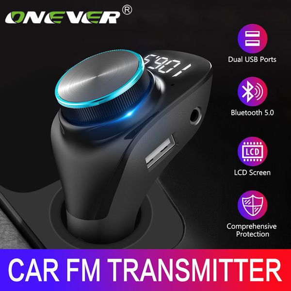 onever fm transmitter modulator wireless bluetooth 5.0 aux car mp3 player double usb charger handslcd screen car adapter
onever fm transmitter modulator wireless bluetooth 5.0 aux car mp3 player double usb charger handslcd screen car adapter