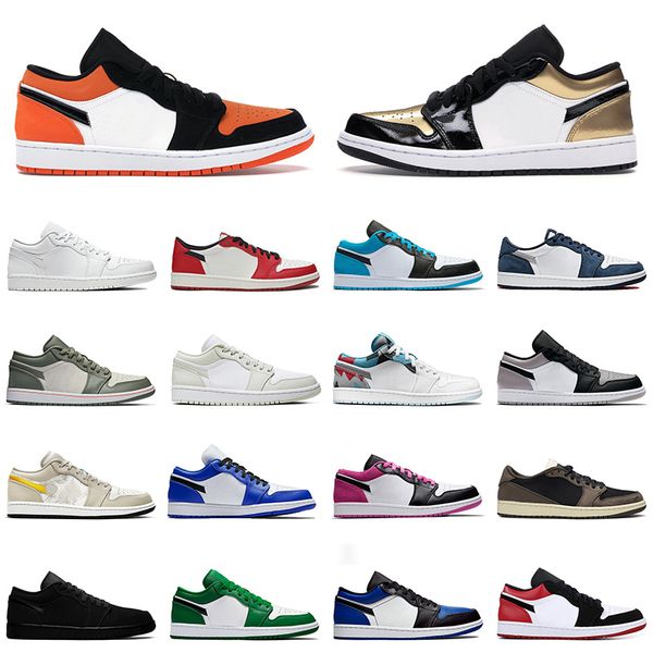 og 1 low jumpman shattered backbo mens basketball shoes gold toe travis scott pine green triple white for men womens trainers sport sneakers, White;red
og 1 low jumpman shattered backbo mens basketball shoes gold toe travis scott pine green triple white for men womens trainers sport sneakers, White;red