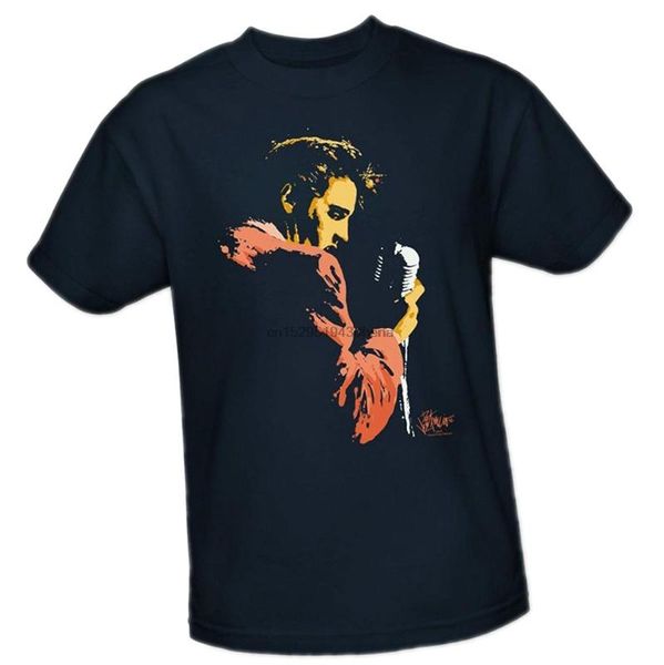 elvis presley early elvis casual modern t-shirt plus size, White;black