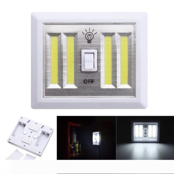 8w Battery Operated Led Night Lights Cob Led Cordless Light Switch Under Cabinet Shelf Closet Night Light & Kitchen Rv & Boat