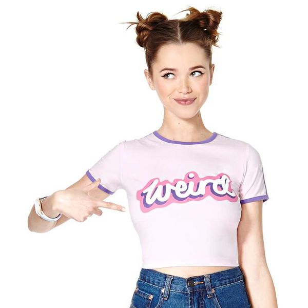 harajuku t shirt women fitness crop weird letter printe cropped casual women t-shirt plain loose crop, White
harajuku t shirt women fitness crop weird letter printe cropped casual women t-shirt plain loose crop, White