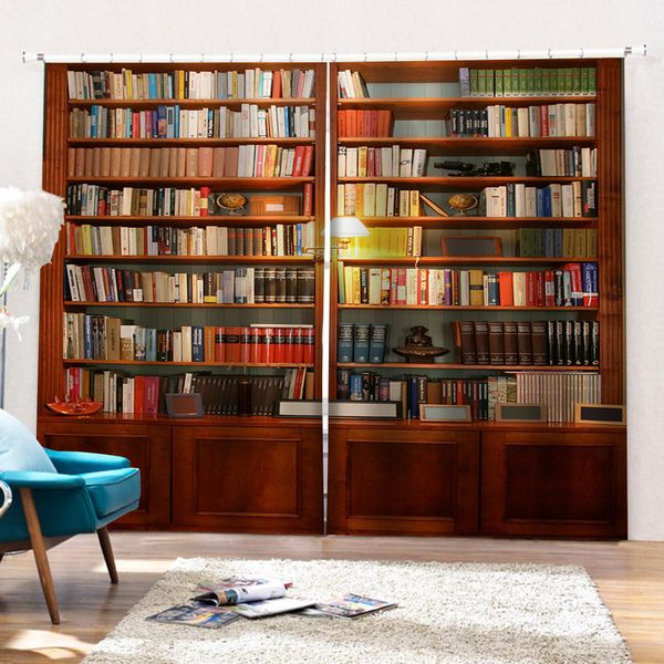 luxury blackout 3d curtains for living room bedding room office brown bookself curtains
luxury blackout 3d curtains for living room bedding room office brown bookself curtains