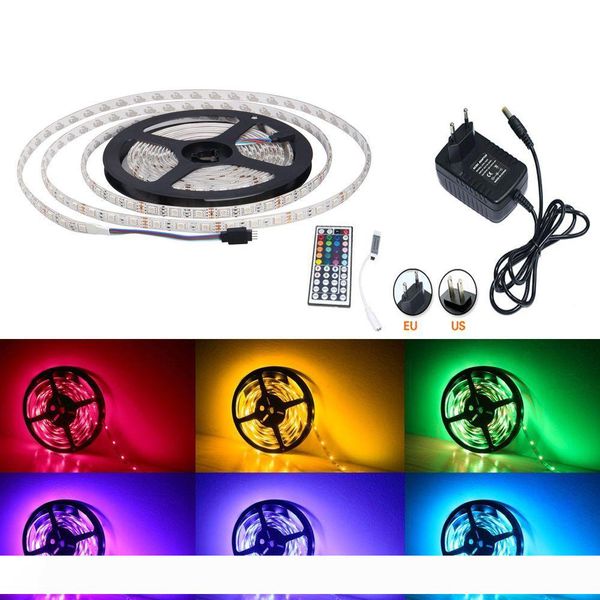 DC 12V 5M 5050 SMD waterproof RGB 300 led flexible strip string light Ribbon tape lamp+44 key remote controller
DC 12V 5M 5050 SMD waterproof RGB 300 led flexible strip string light Ribbon tape lamp+44 key remote controller