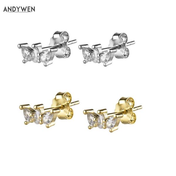 andywen 925 sterling silver pirum screw crystal cz stud earring 2020 fashion women design jewelry nightmare before christmas, Golden;silver
andywen 925 sterling silver pirum screw crystal cz stud earring 2020 fashion women design jewelry nightmare before christmas, Golden;silver