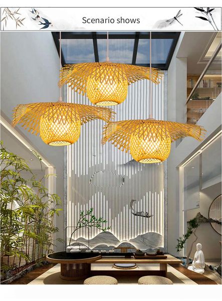 new chinese bamboo weaving wicker rattan shade cap ceiling light e27 lamps lanterns living room l restaurant aisle lamp
new chinese bamboo weaving wicker rattan shade cap ceiling light e27 lamps lanterns living room l restaurant aisle lamp