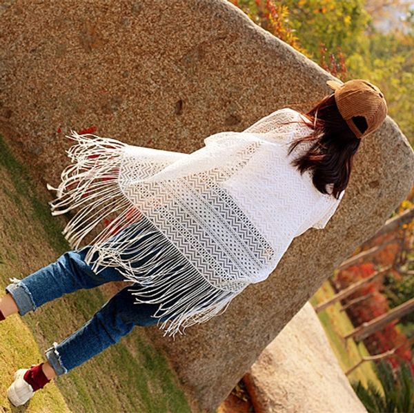 beach bikini blouse tassel hollow lace sunscreen shawl bikini shirt lace shirt cardigan women's holiday wear thin, Blue;gray
beach bikini blouse tassel hollow lace sunscreen shawl bikini shirt lace shirt cardigan women's holiday wear thin, Blue;gray