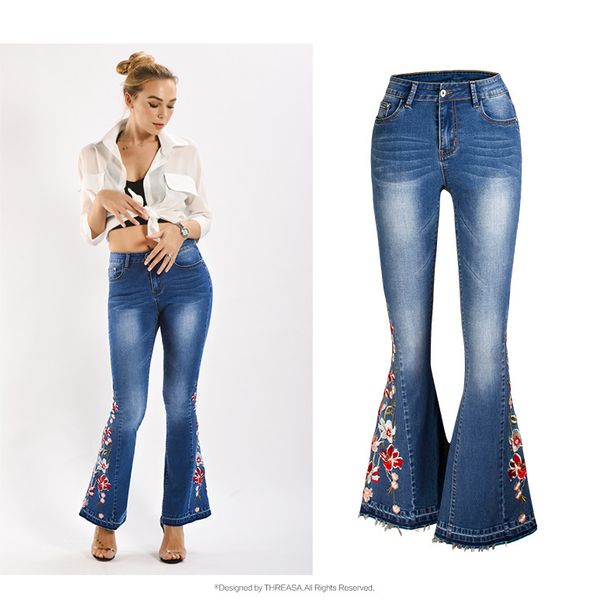 2020 winter high waist jeans mom embroidery boyfriend jeans for women wide leg plus size bell bottoms denim skinny women, Blue
2020 winter high waist jeans mom embroidery boyfriend jeans for women wide leg plus size bell bottoms denim skinny women, Blue