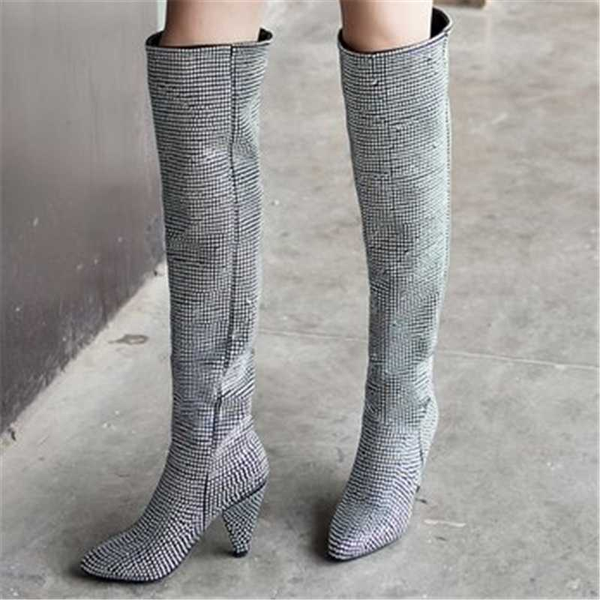 europe and america style women kneeboots winter fashion wild frosted comfortable fabric women shoes female casual boots, Black
europe and america style women kneeboots winter fashion wild frosted comfortable fabric women shoes female casual boots, Black
