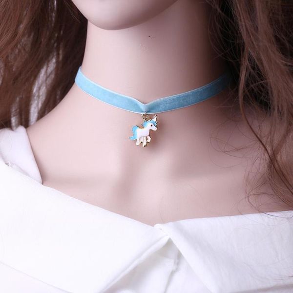 fashion velvet clavicle chain choker necklace cute blue pink horse pendant necklace charm animal collar jewelry femme collier, Silver
fashion velvet clavicle chain choker necklace cute blue pink horse pendant necklace charm animal collar jewelry femme collier, Silver