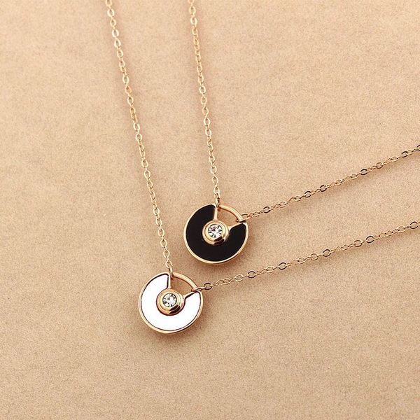 new ufo fan-shaped diamond imports of semi-open shell pink color shell necklace female fashion black titanium steel rose gold 0, Silver
new ufo fan-shaped diamond imports of semi-open shell pink color shell necklace female fashion black titanium steel rose gold 0, Silver